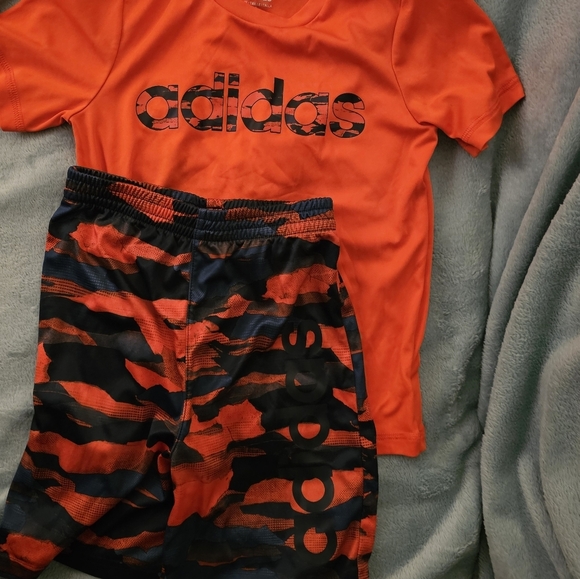 Adidas Bright Orange Tee - Picture 6 of 7